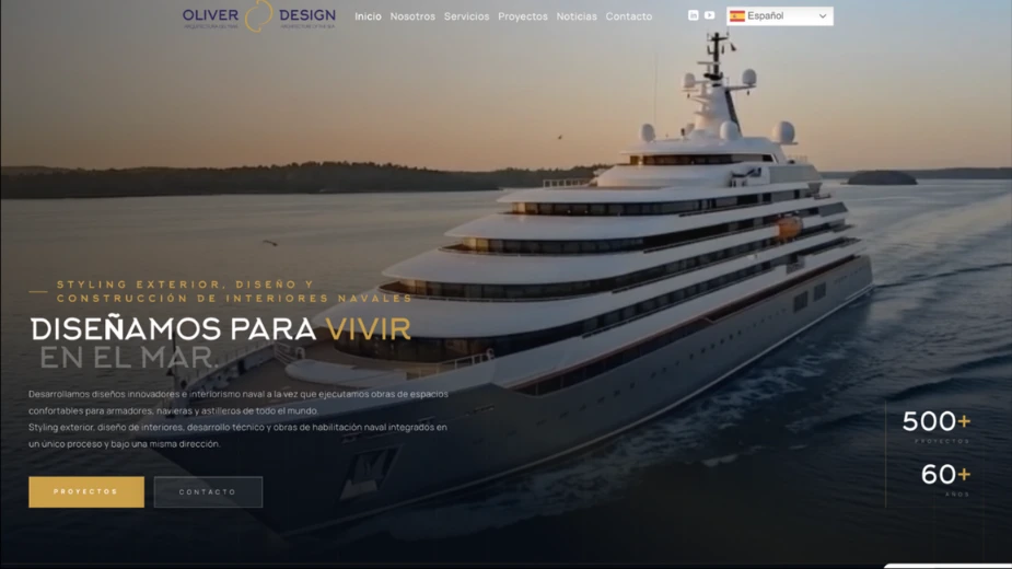 Página web de Oliver Design