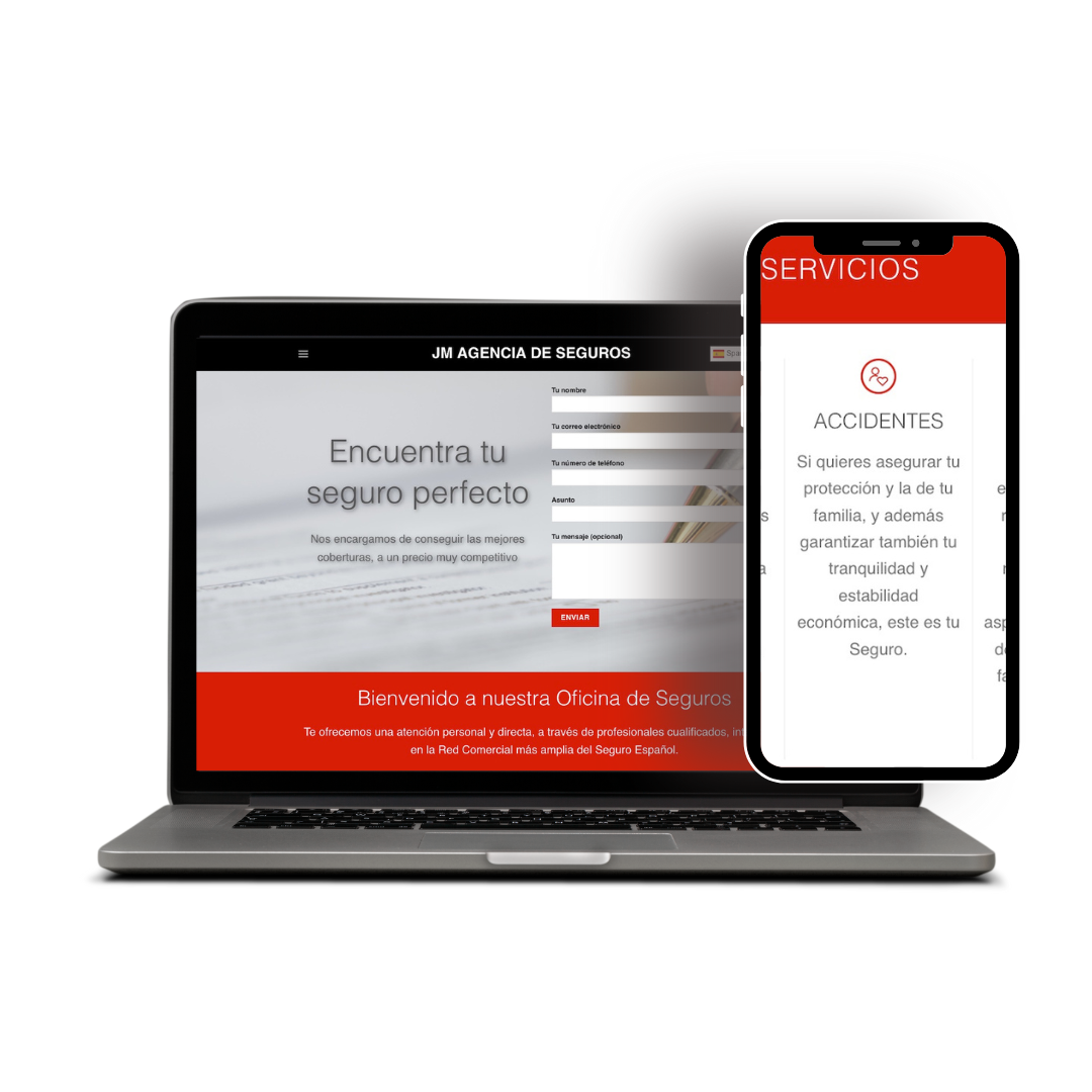 Diseño de página web para agencia de seguros en bilbao