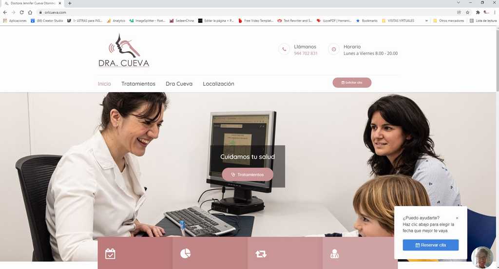 Diseño de página web para Clínicas de Otorrinolaringología