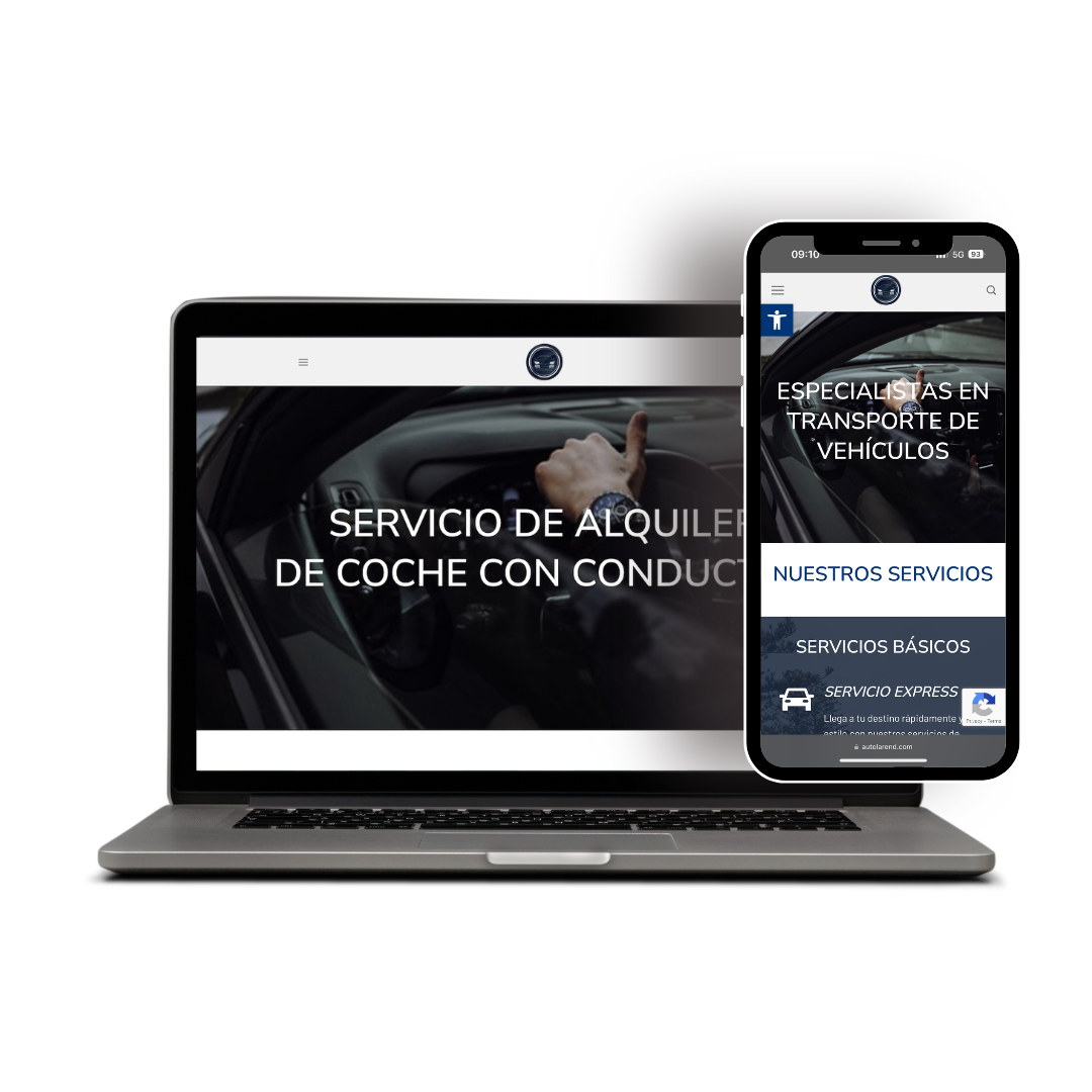 Diseño de página web para empresa de alquiler de coches con conductor en Bizkaia-Portugalete