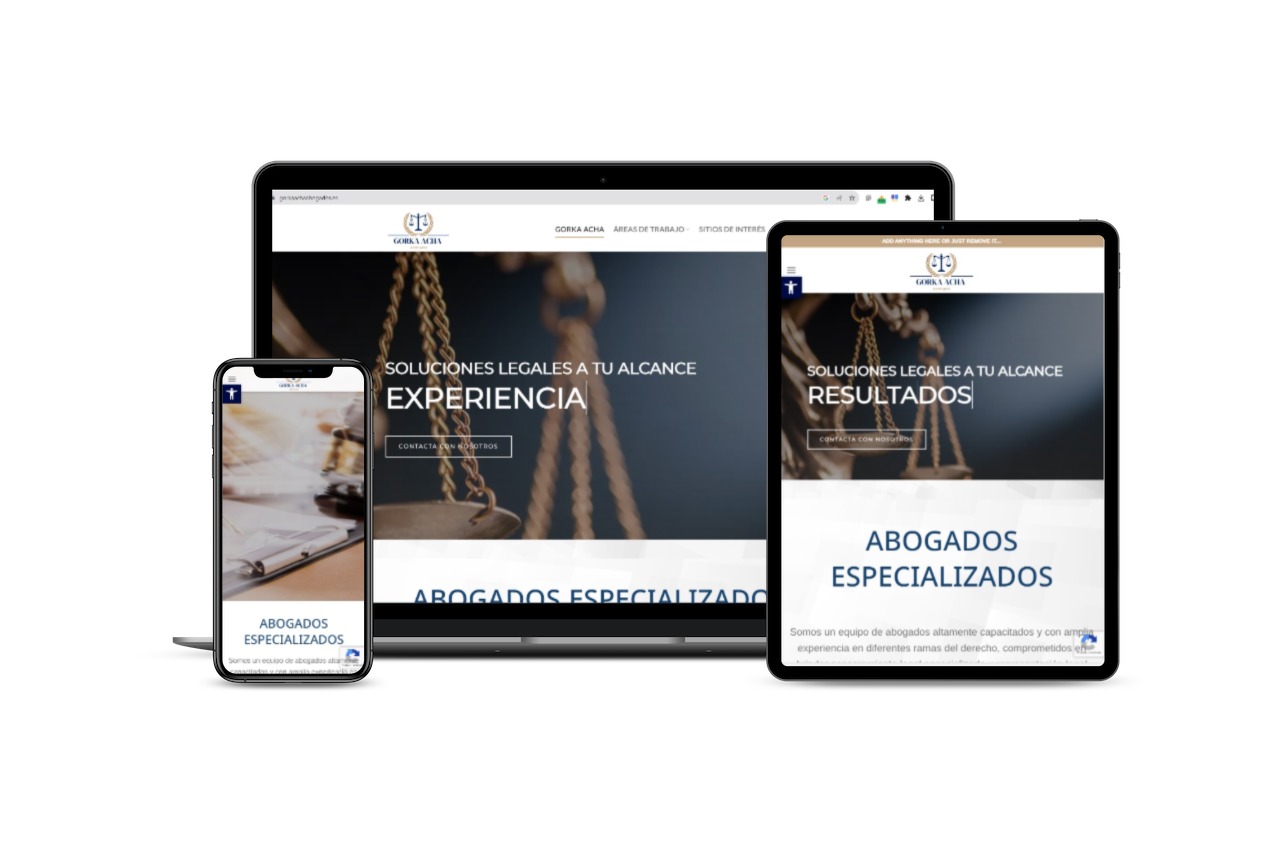 Diseño de página web para abogados en Bilbao