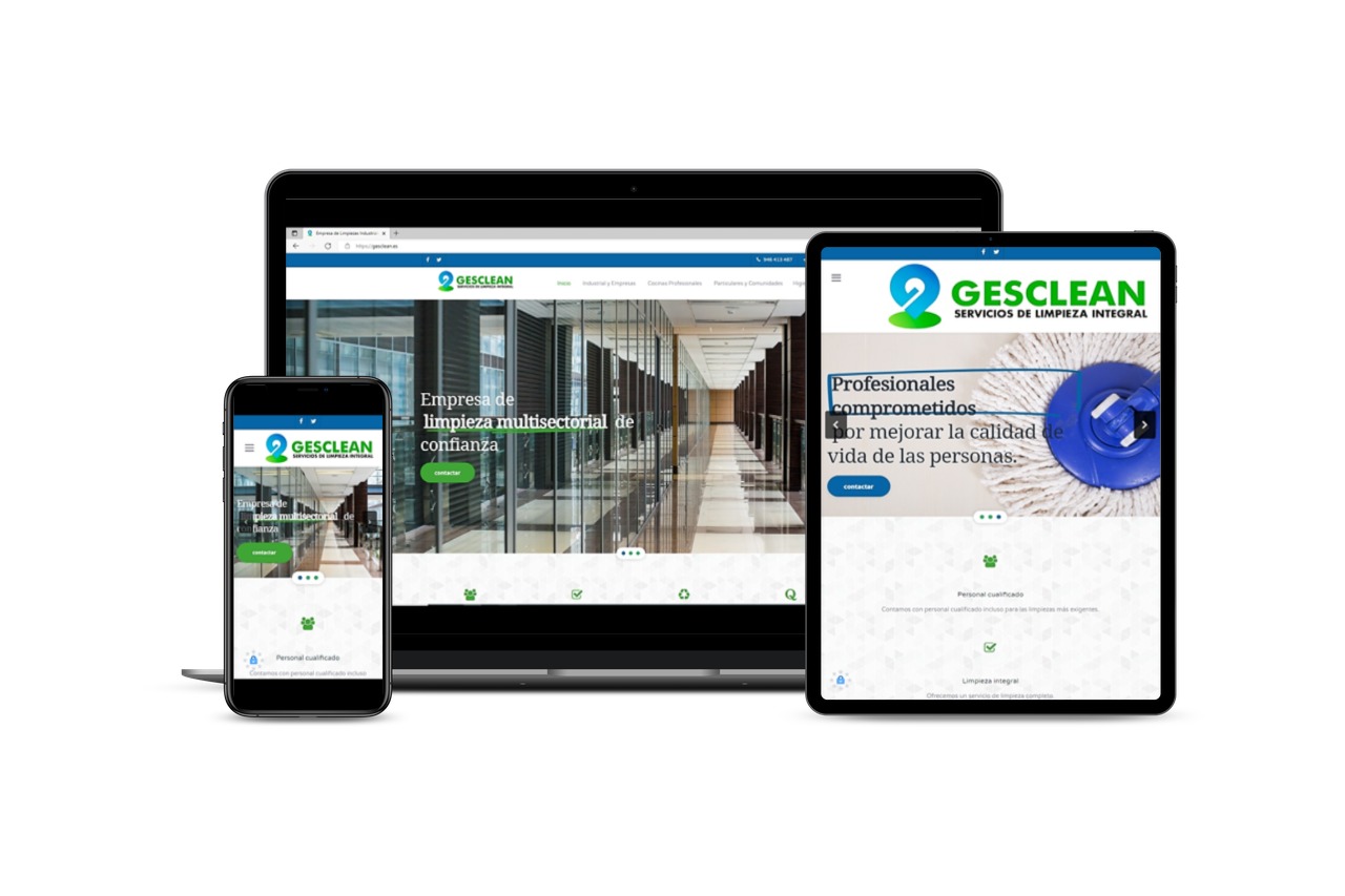 Diseño de página web para empresa de limpiezas
