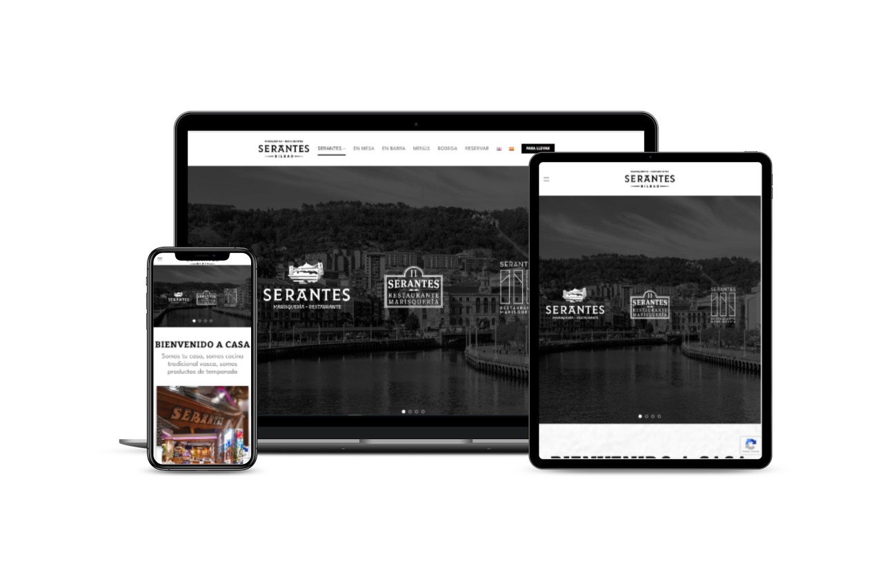 Diseño de página web para el Restaurante Marisquería Serantes