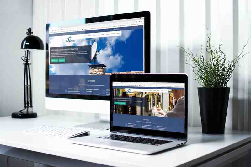 Diseño de web para empresa industrial instalación y mantenimiento electrónica