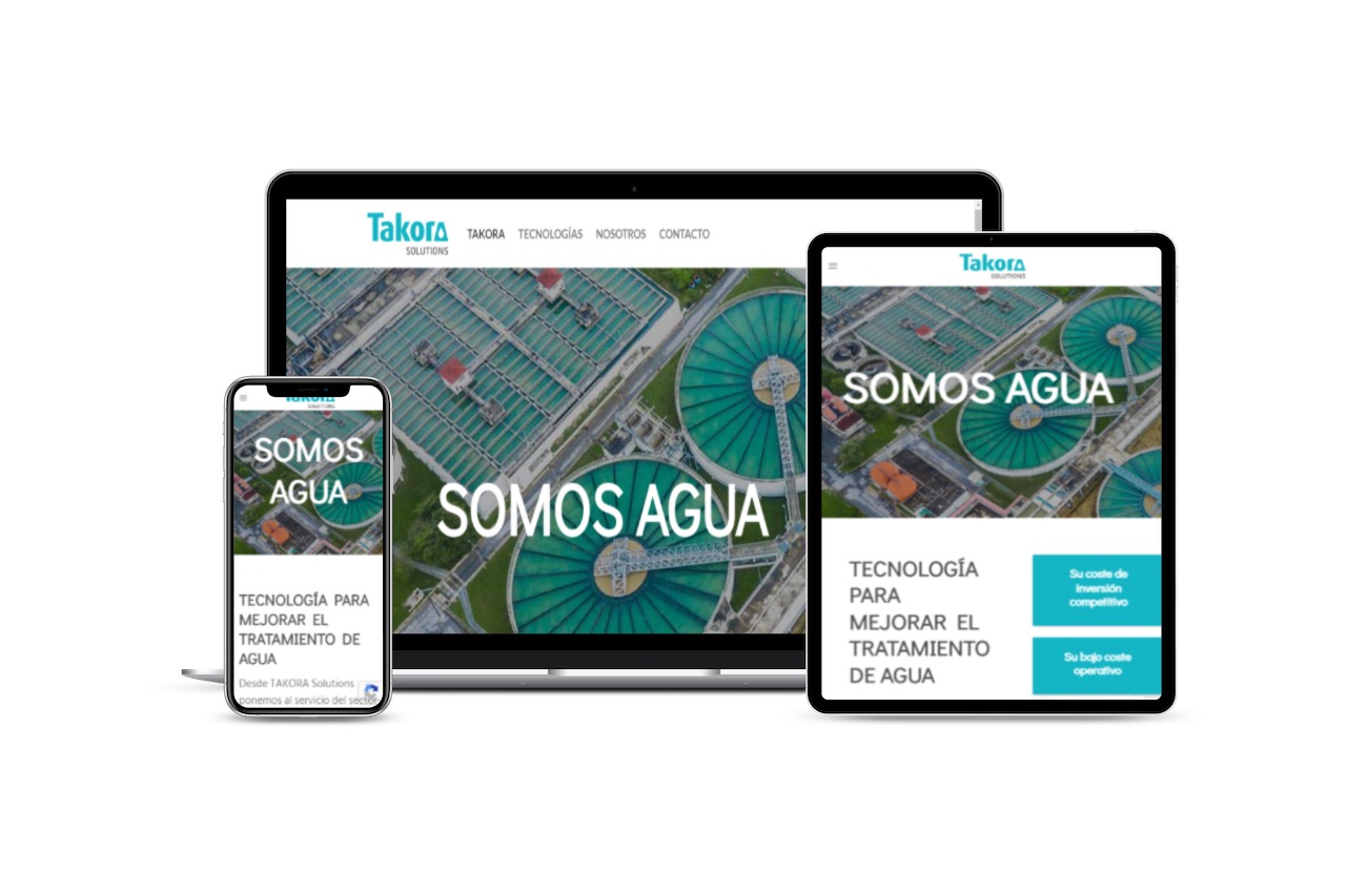 Diseño de página web para empresas de tratamientos de agua 