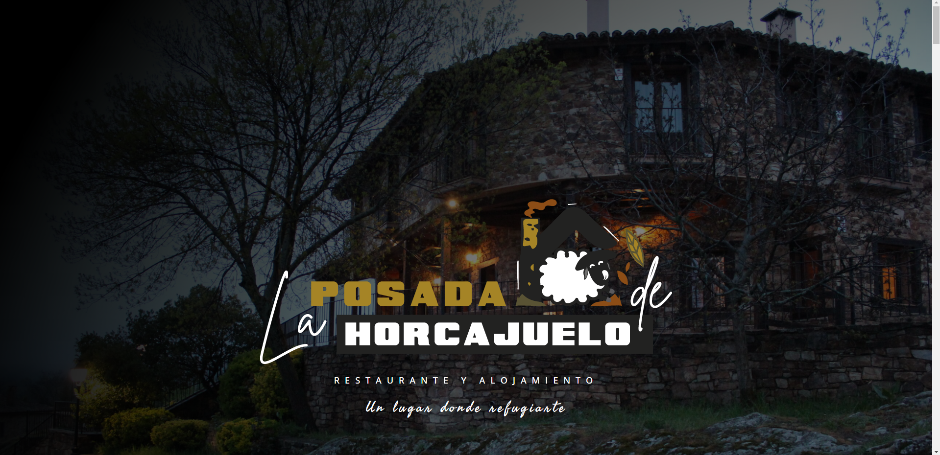 Diseño de página web para restaurante y alojamiento la Posada de Horcajuelo en Madrid