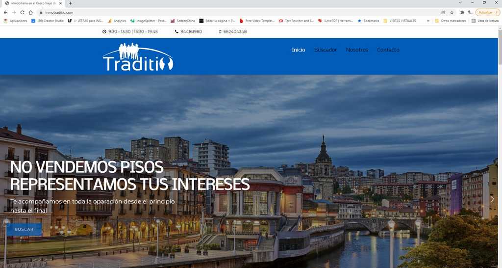 Diseño de página web para inmobiliaria con integración del CRM 