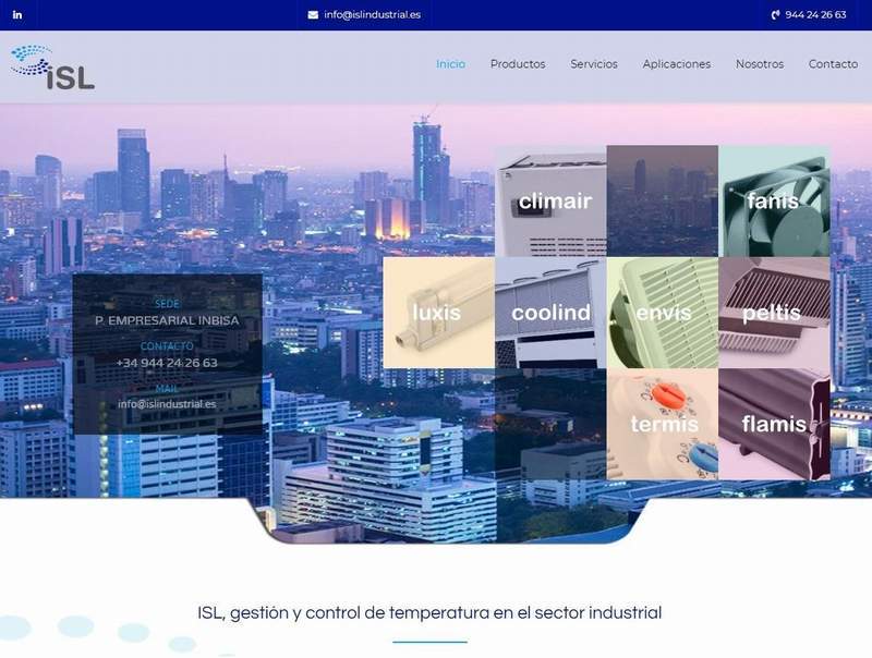 Diseño de páginas web para empresas industriales, del sector de la fabricación y distribución industrial