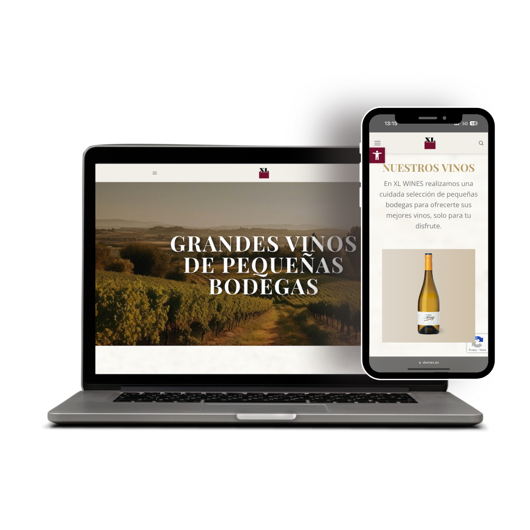 Diseño de pagina web para distribuidor de vinos