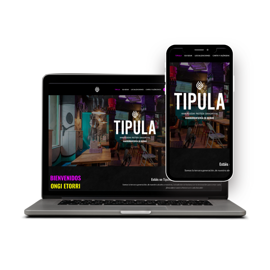 Diseño de Página Web para Restaurante Tipula