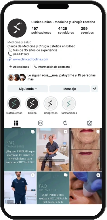 Feed de Instagram de Cl&iacute;nica Dr. Colina